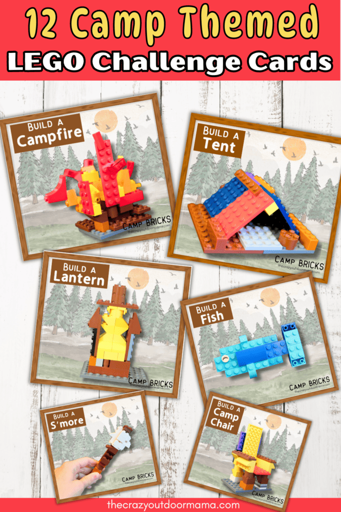 camping themed lego building idea printables