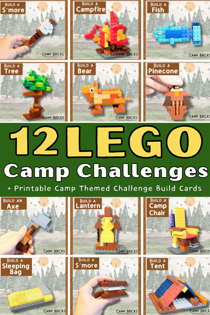 lego challenge ideas for kids camp themed