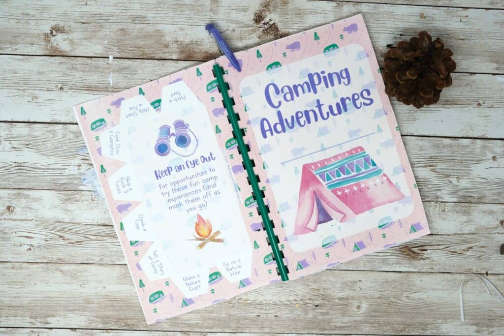 kids camping journal