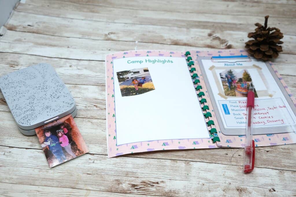how to use instant printer to fill out the journal