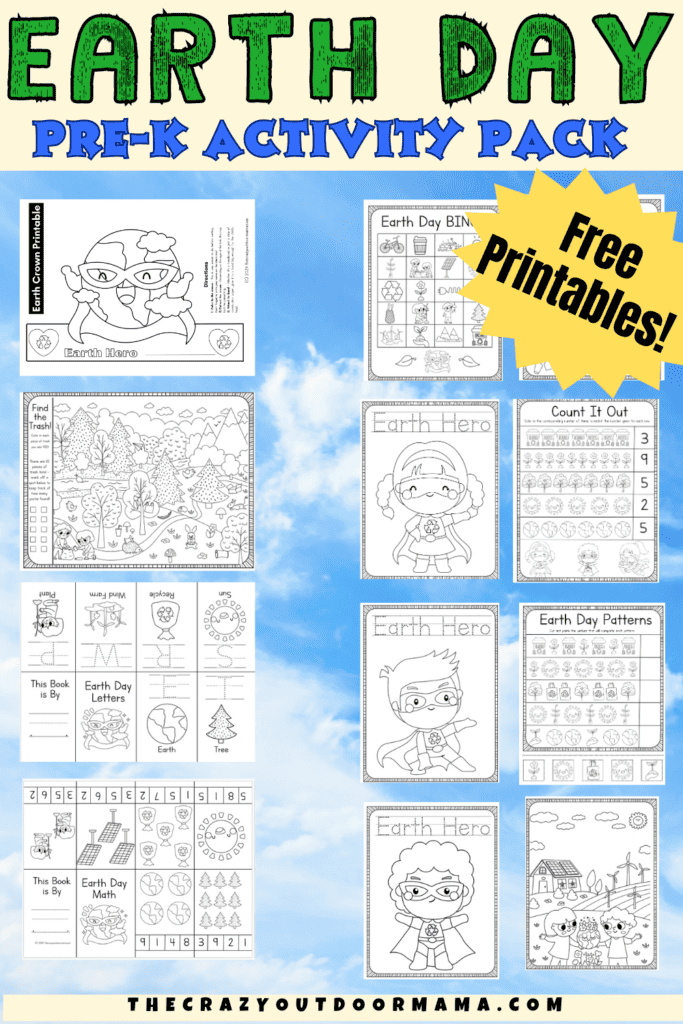 printable nature themed activities for young kids