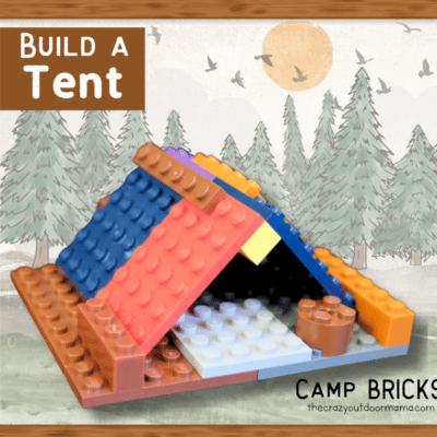 lego building challenge for kids make a tent