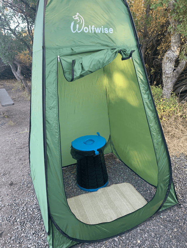 green WolfWise Shower Tent