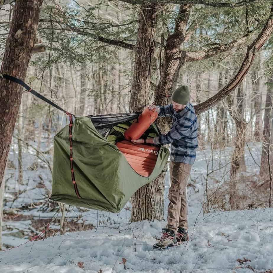 hammock tent with flat design