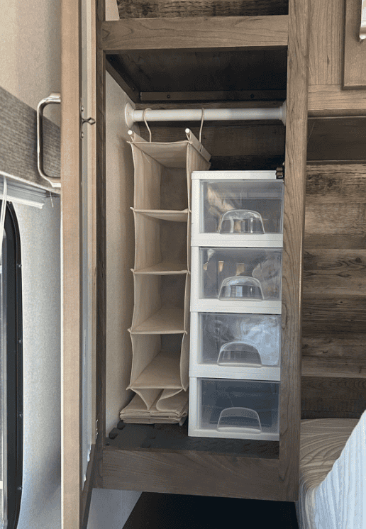 cheap way to organize RV closet