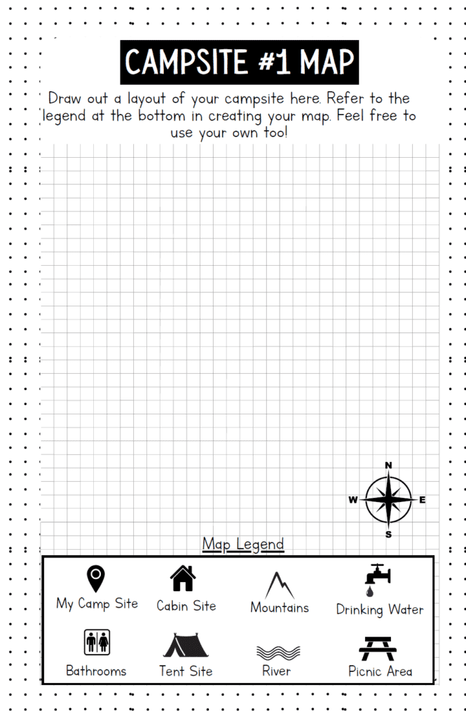 map drawing activity for scout camp