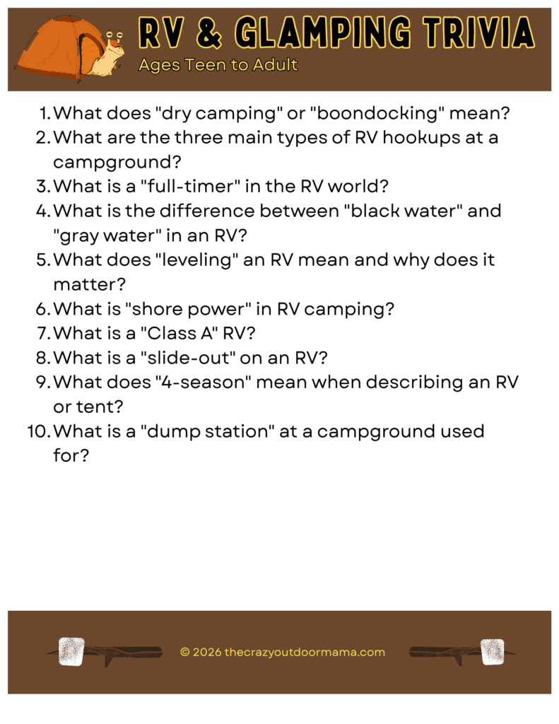 printable with rv trivia questions for teens and adults